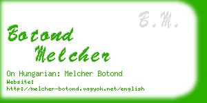 botond melcher business card